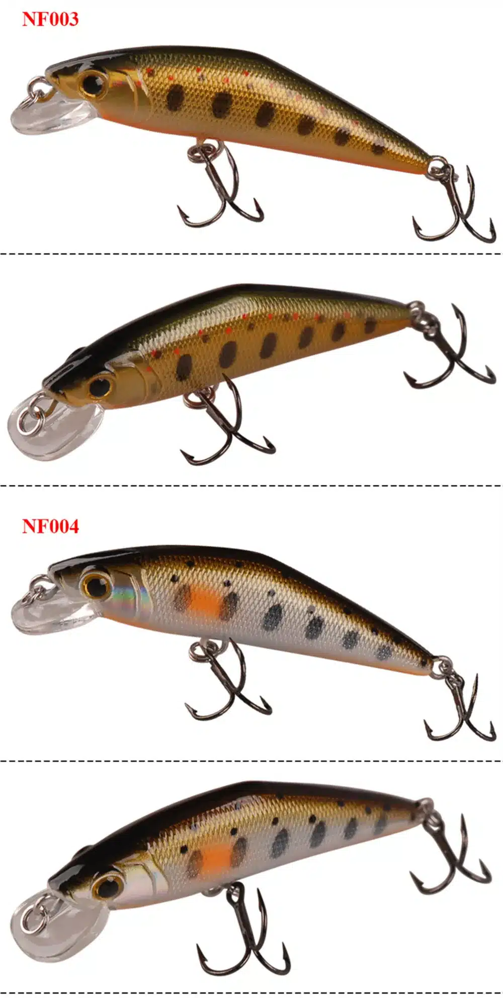 SMART Minnow Bait 50mm3.6g Sinking Hard Fishing Lure VMC Hook Isca Artificial Para Pesca Leurre Peche Fishing Wobblers Kunstaas 14