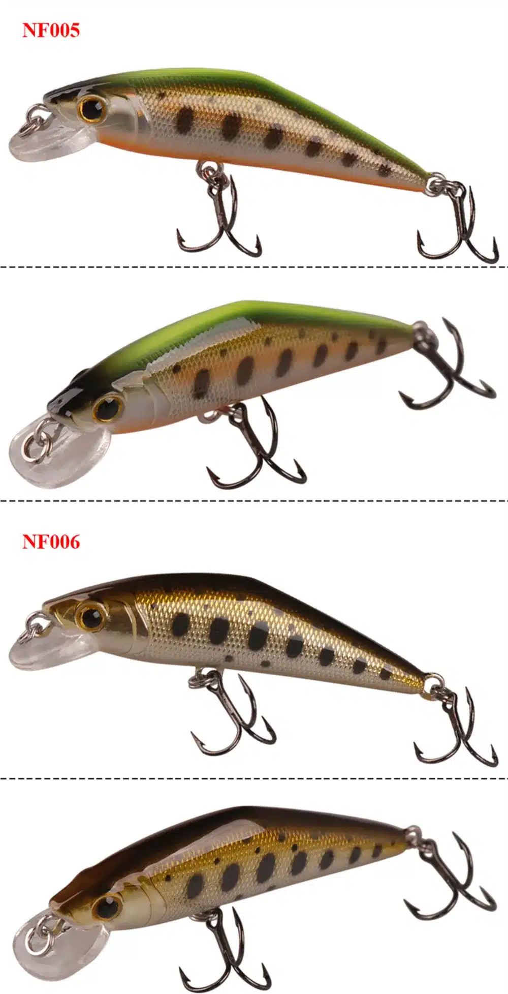 SMART Minnow Bait 50mm3.6g Sinking Hard Fishing Lure VMC Hook Isca Artificial Para Pesca Leurre Peche Fishing Wobblers Kunstaas 15