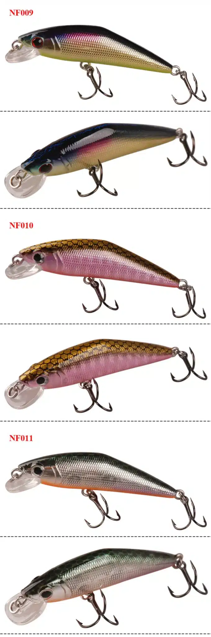 SMART Minnow Bait 50mm3.6g Sinking Hard Fishing Lure VMC Hook Isca Artificial Para Pesca Leurre Peche Fishing Wobblers Kunstaas 17