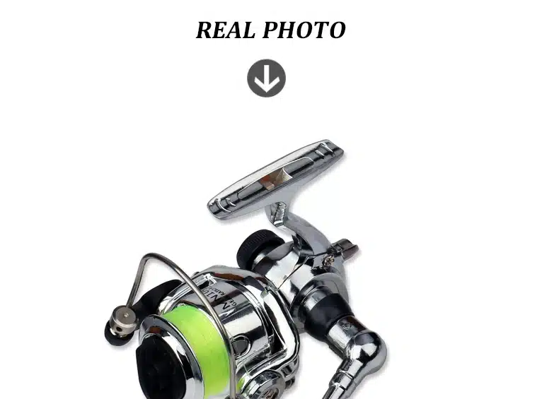 EMMROD HOT Mini100 Pocket Spinning Fishing Reel Alloy Fishing Tackle Small Spinning Reel 4.3:1 Metal wheel pesca Small Reel 1