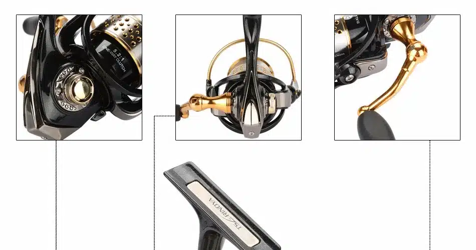 Tsurinoya Metal Fishing Reels Spinning Reel Left / Right Hand with one Spare Spool 9BB Carp Fishing Reel 5