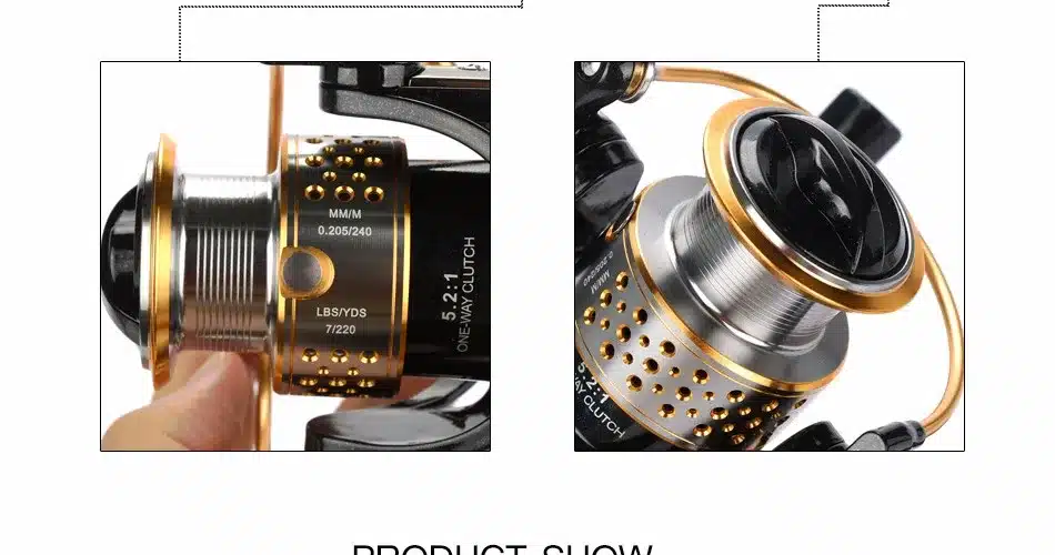 Tsurinoya Metal Fishing Reels Spinning Reel Left / Right Hand with one Spare Spool 9BB Carp Fishing Reel 7