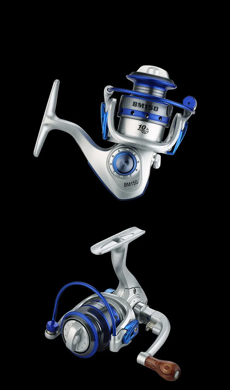 10BB 5.5:1 Mini Fishing Reel Metal Coil Ultra Light Small Spinning Reel Right/Left Fishing Rod Wheel Molinete Pesca 15