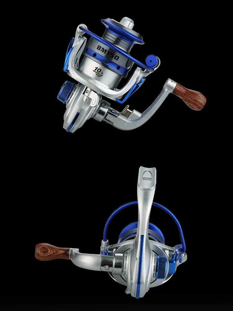 10BB 5.5:1 Mini Fishing Reel Metal Coil Ultra Light Small Spinning Reel Right/Left Fishing Rod Wheel Molinete Pesca 16
