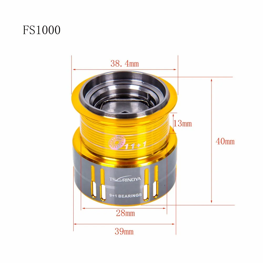 Tsurinoya Metal Spinning Fishing Reel 9+1BB/5.2:1/4kg FS 800/1000 Carretes Pesca Saltwater Lure Reels Carretilha Moulinet Peche 13