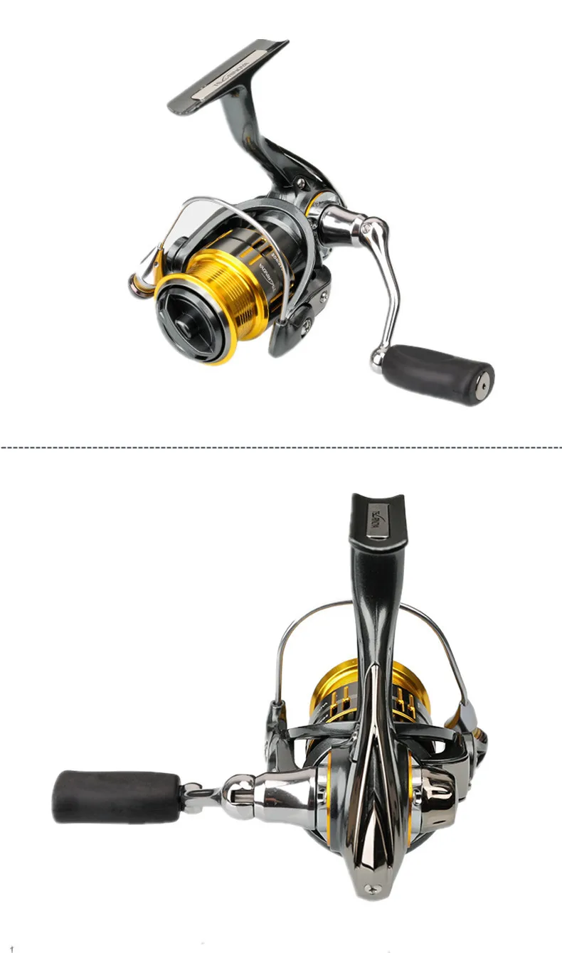 Tsurinoya Metal Spinning Fishing Reel 9+1BB/5.2:1/4kg FS 800/1000 Carretes Pesca Saltwater Lure Reels Carretilha Moulinet Peche 17