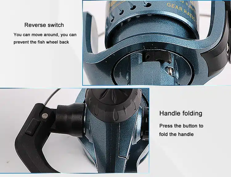 GUGUFISH Fishing Reels Spinning wheel Right and left hand interchangeable Metal Spool Long Distance Throwing 16