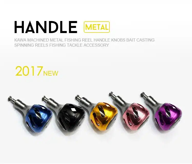 KAWA Aluminum Alloy Fishing Reel Handle Knobs for 800-3000 Spinning Reels Fishing Tackle Accessory 2