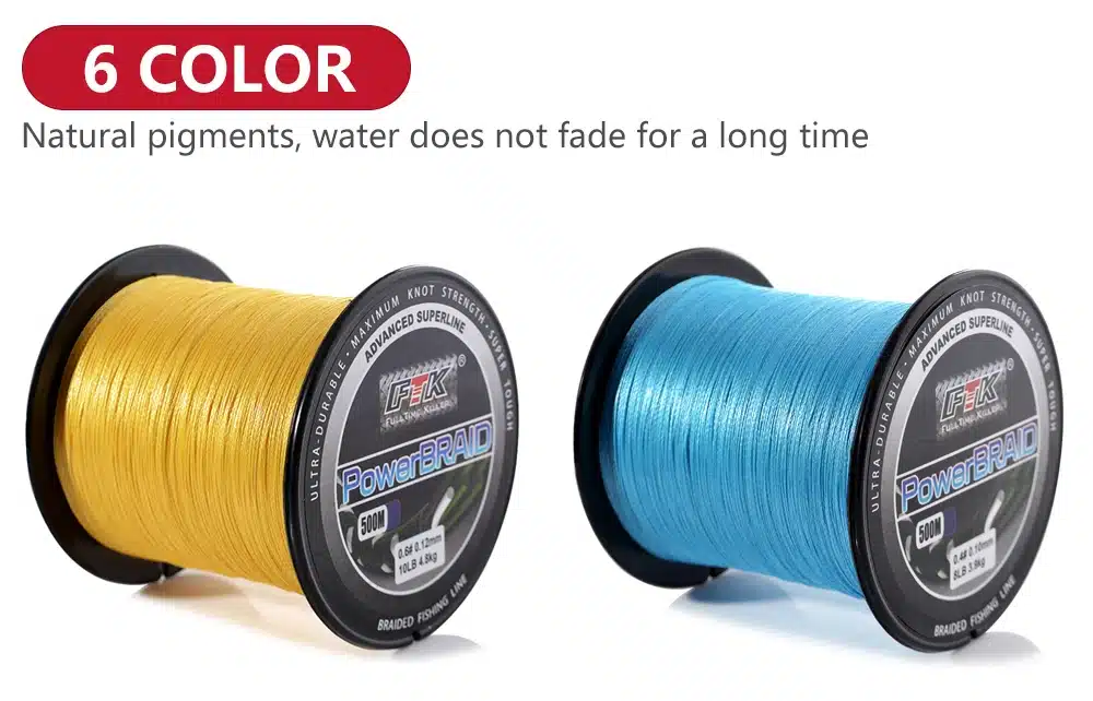 FTK 500M PE Braided Line Fishing cord 8-60LB 0.1-0.4mm 4 Strand Multifilament Fishing PE Braided Wire 500M Fishing line 3