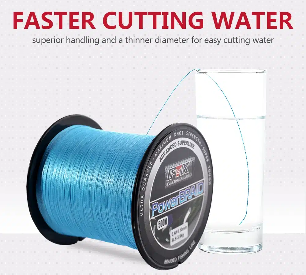 FTK 500M PE Braided Line Fishing cord 8-60LB 0.1-0.4mm 4 Strand Multifilament Fishing PE Braided Wire 500M Fishing line 5