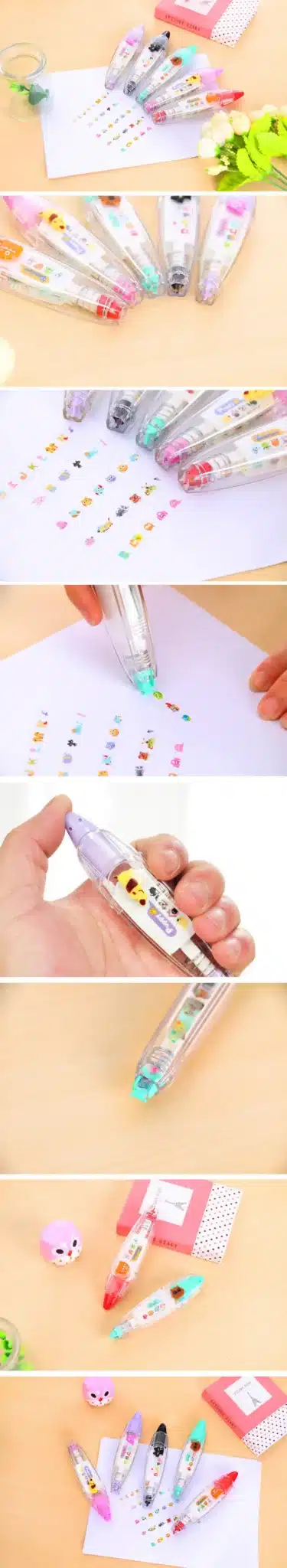 cartoon owl animals press type maksing tape DIY decoration for scarpbooking planner sticker stationery school supplies 9