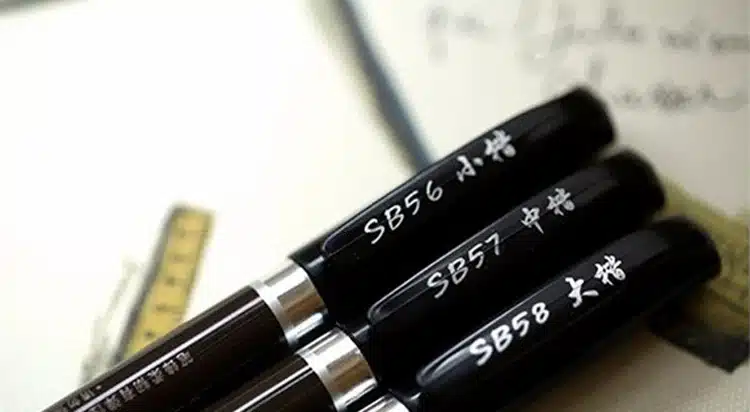 3 pcs/lot Calligraphy Pen Japan Material Brush for Signature Chinese Words Learning Stationery Art Marker Pens School Supplies 19
