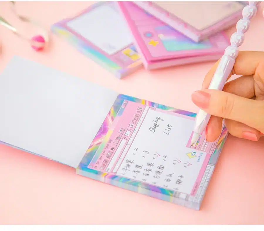 1X Kawaii Computer game machine shape Sticky Notes Post Memo Pad School Supplies Planner Stickers Paper Bookmarks Stationery 17