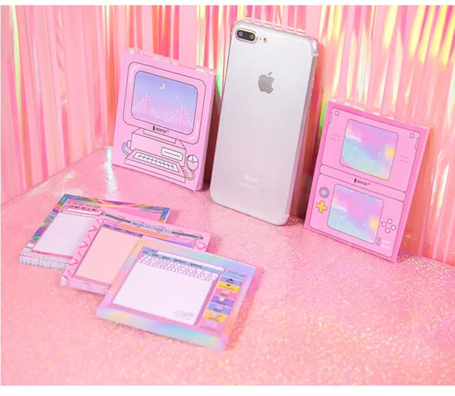 1X Kawaii Computer game machine shape Sticky Notes Post Memo Pad School Supplies Planner Stickers Paper Bookmarks Stationery 25