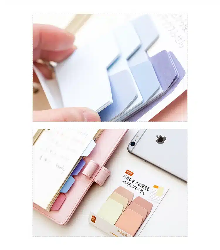 1 PCS Gradient Color Memo Pad Sticky Notes Memo Notebook Stationery Note Paper Stickers School Supplies 21