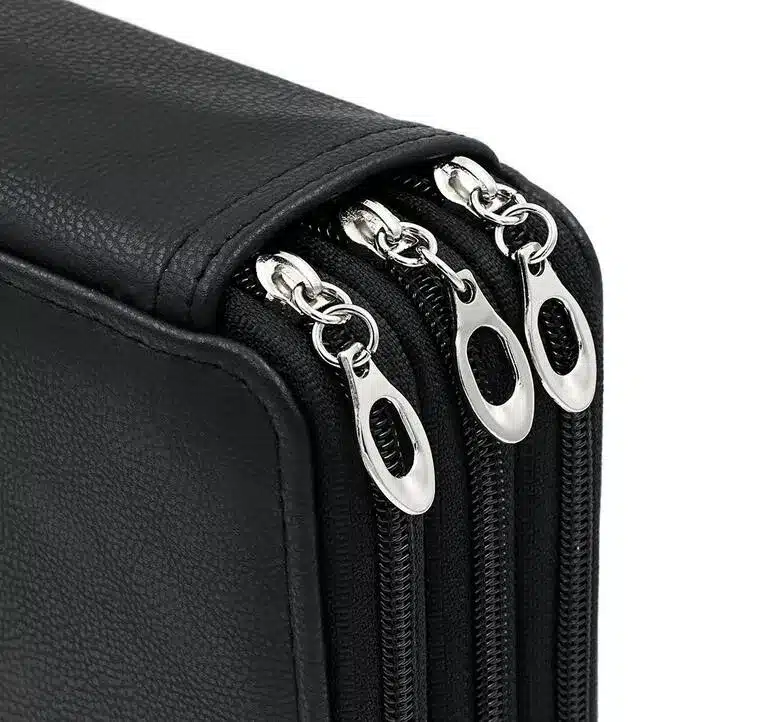 124 Holder 4 Layer Portable PU Leather School Pencils Case Large Capacity Pencil Bag For Colored Pencils Watercolor Art Supplies 12