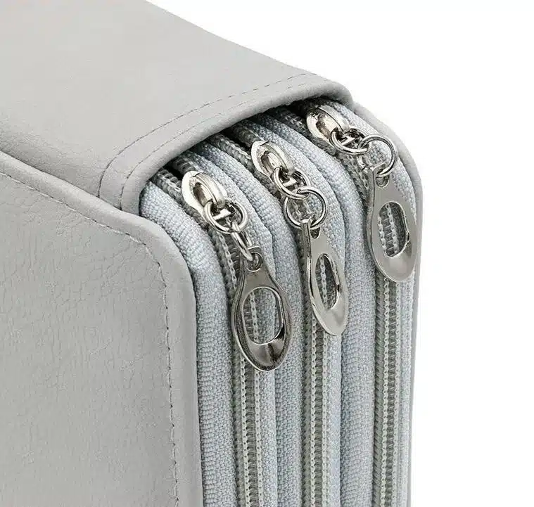 124 Holder 4 Layer Portable PU Leather School Pencils Case Large Capacity Pencil Bag For Colored Pencils Watercolor Art Supplies 27