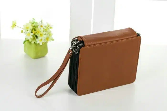 124 Holder 4 Layer Portable PU Leather School Pencils Case Large Capacity Pencil Bag For Colored Pencils Watercolor Art Supplies 33