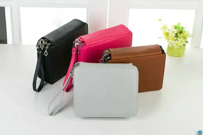 124 Holder 4 Layer Portable PU Leather School Pencils Case Large Capacity Pencil Bag For Colored Pencils Watercolor Art Supplies 34