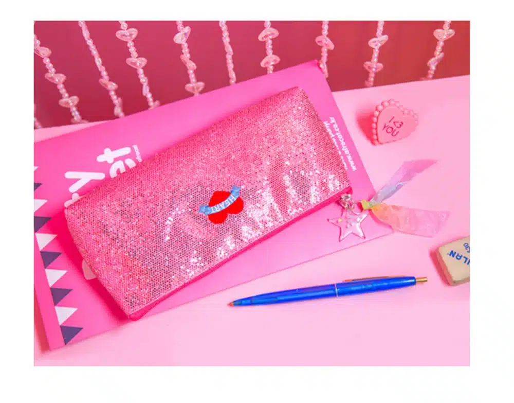 Creative Unicorn Pencil Case Super Shiny PU Pencils Bags High Quality Stationery Pouch Office School Supplies 10