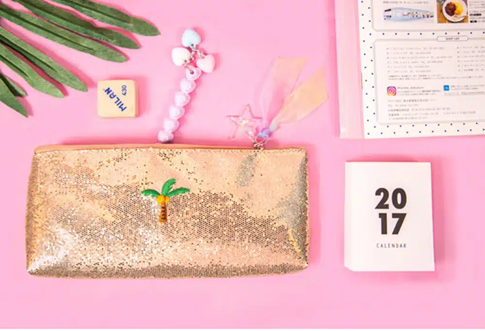 Creative Unicorn Pencil Case Super Shiny PU Pencils Bags High Quality Stationery Pouch Office School Supplies 12