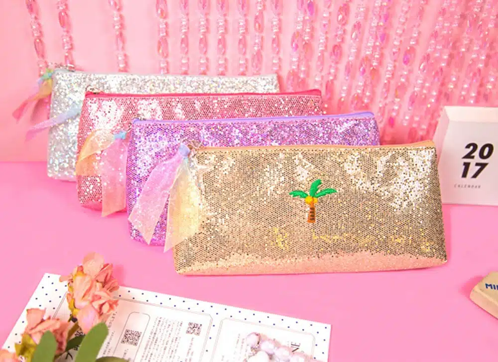 Creative Unicorn Pencil Case Super Shiny PU Pencils Bags High Quality Stationery Pouch Office School Supplies 22