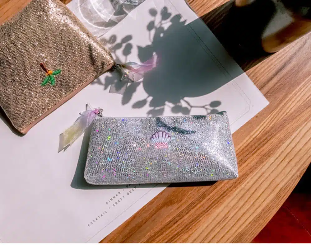 Creative Unicorn Pencil Case Super Shiny PU Pencils Bags High Quality Stationery Pouch Office School Supplies 24