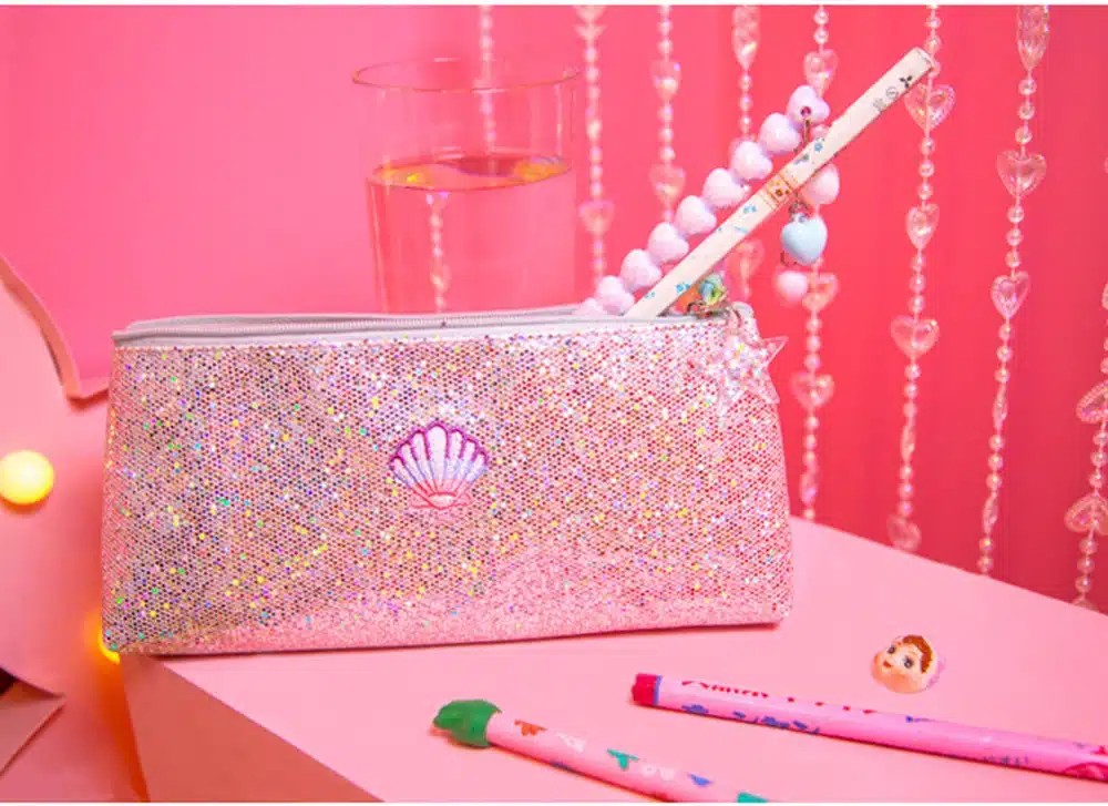 Creative Unicorn Pencil Case Super Shiny PU Pencils Bags High Quality Stationery Pouch Office School Supplies 26