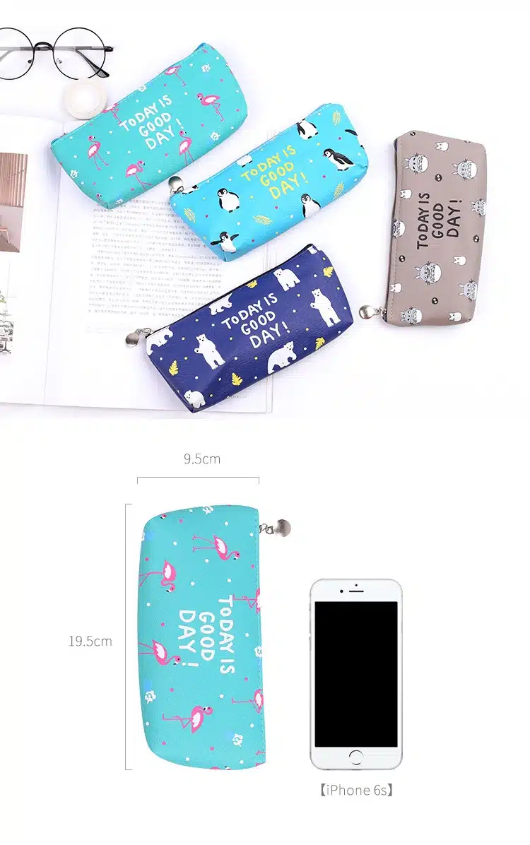 2018 Kawaii Pencil Case Flamingo leather School Supplies Stationery Gift Estuches School Cute Pencil Box Pencilcase Pencil Bag 1