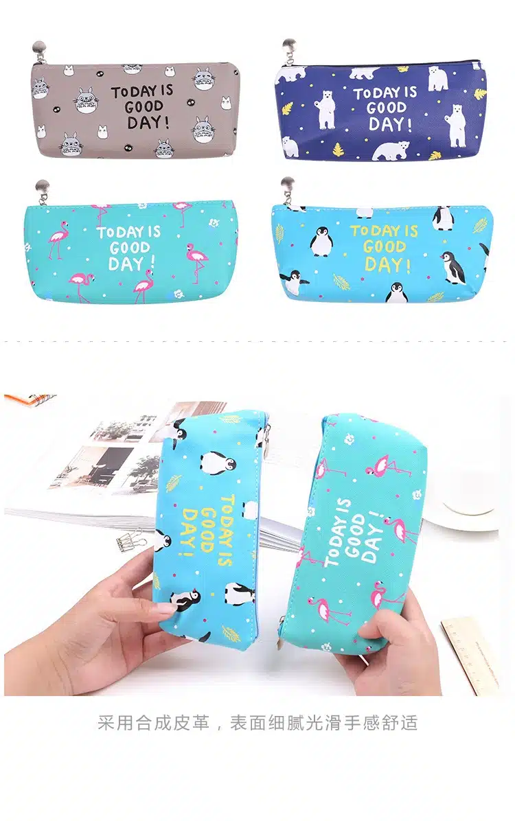 2018 Kawaii Pencil Case Flamingo leather School Supplies Stationery Gift Estuches School Cute Pencil Box Pencilcase Pencil Bag 2