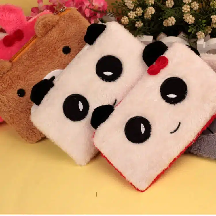 Bear pencil cases for girls Kawaii Plush panda pen bag stationery pouch kids gift school office supply Estuche 2