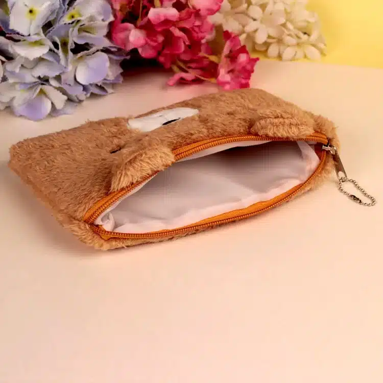Bear pencil cases for girls Kawaii Plush panda pen bag stationery pouch kids gift school office supply Estuche 8