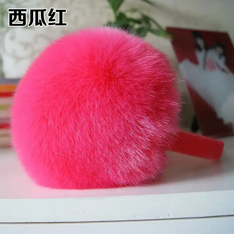 Winter earmuffs faux rabbit fox fur earmuffs plush ear multi-colored child thermal fur eamuffs cute girl cute earmuff 1