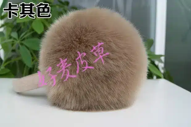 Winter earmuffs faux rabbit fox fur earmuffs plush ear multi-colored child thermal fur eamuffs cute girl cute earmuff 8