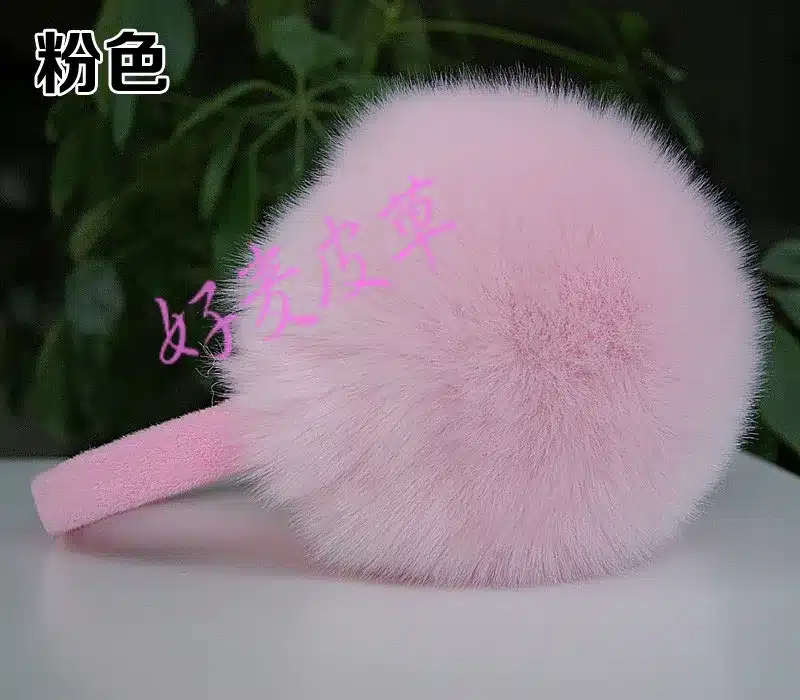 Winter earmuffs faux rabbit fox fur earmuffs plush ear multi-colored child thermal fur eamuffs cute girl cute earmuff 9