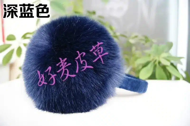 Winter earmuffs faux rabbit fox fur earmuffs plush ear multi-colored child thermal fur eamuffs cute girl cute earmuff 11