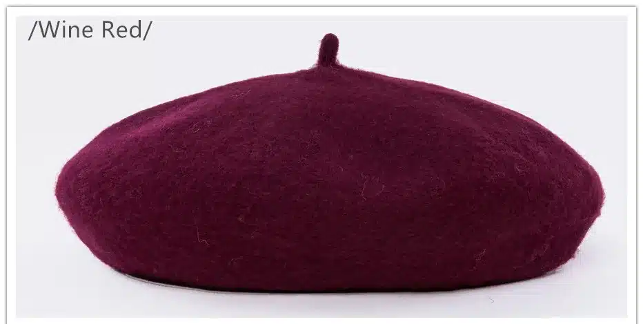 COKK Wool Beret Female Winter Hats For Women Flat Cap Knit 100% Cashmere Hats Lady Girl Berets Hat Female Bone Tocas Painter Hat 16
