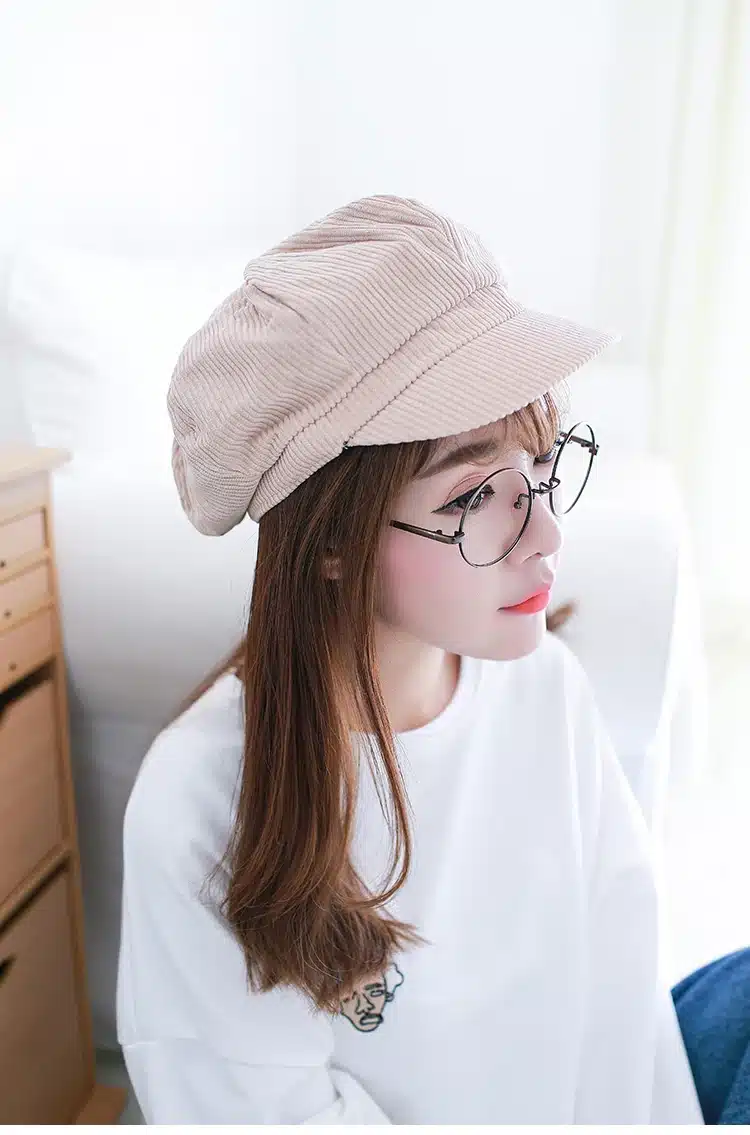 COKK Newsboy Cap Beret Women Vintage Beret Painter Winter Hats For Women Men Octagonal Caps Female Bone Male New Classic 15