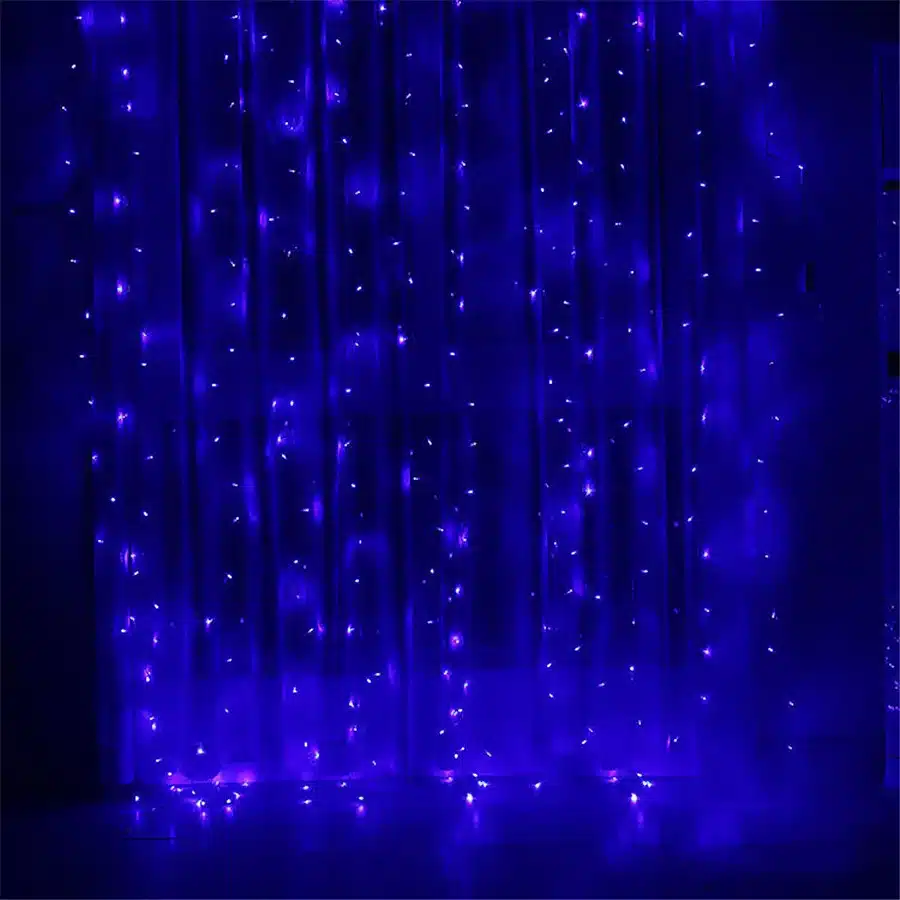 Coversage 3X3M Christmas Garlands LED String Christmas Net Lights Fairy Xmas Party Garden Wedding Decoration Curtain Lights 9
