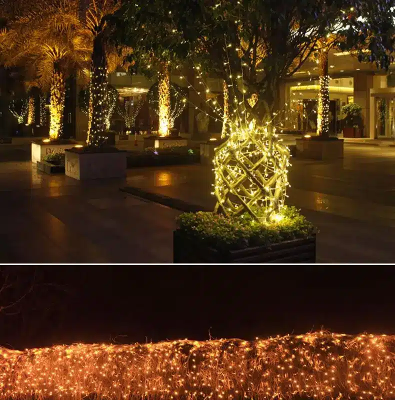 LED String 10M Waterproof 110V 220V 100 LED Fairy Light 9 Colors Christmas Gerlyanda Outdoor Garden Decoration Garland Halloween 12