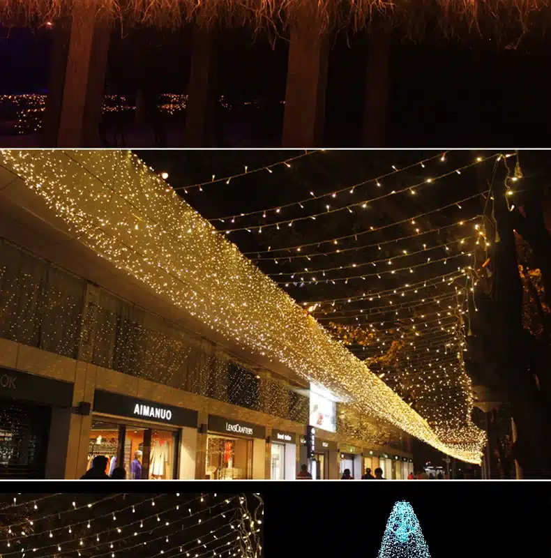 LED String 10M Waterproof 110V 220V 100 LED Fairy Light 9 Colors Christmas Gerlyanda Outdoor Garden Decoration Garland Halloween 13