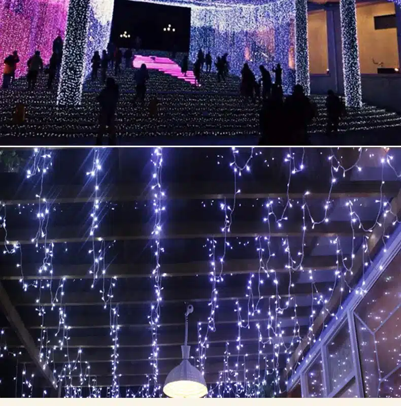 LED String 10M Waterproof 110V 220V 100 LED Fairy Light 9 Colors Christmas Gerlyanda Outdoor Garden Decoration Garland Halloween 16