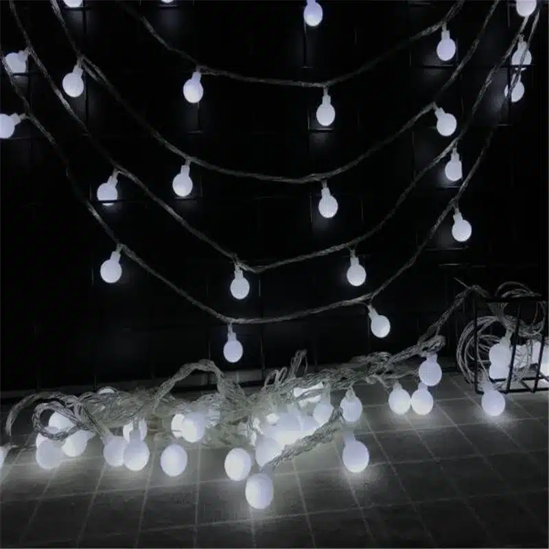 10M led string lights with 50led ball AC220V holiday decoration lamp Festival Christmas lights outdoor lighting 10