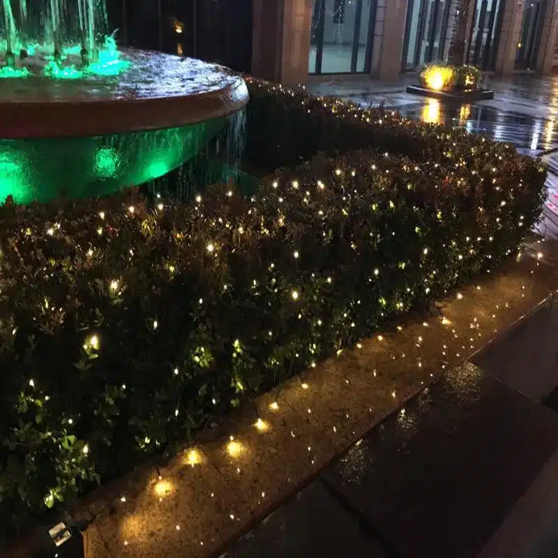 Tail Plug 3*2M 200 LED Wedding Garden New Year Net Mesh Garland LED Christmas Decoration Outdoor Fairy String Light EU Plug 220V 6