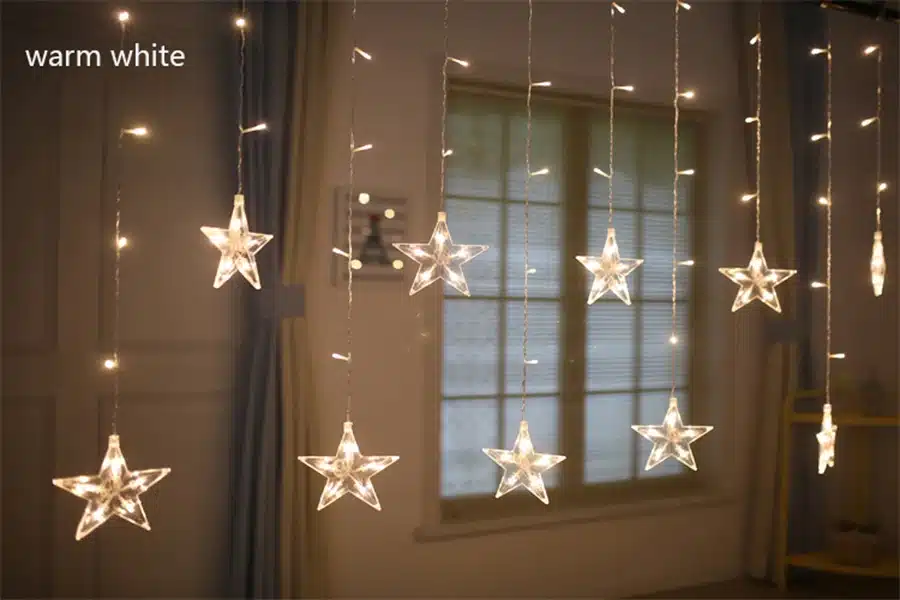 Led Christmas String Fairy lights Outdoor AC220V EU Plug Garland Lamp Decorations for Home Party Garden Wedding Holiday lighting 12