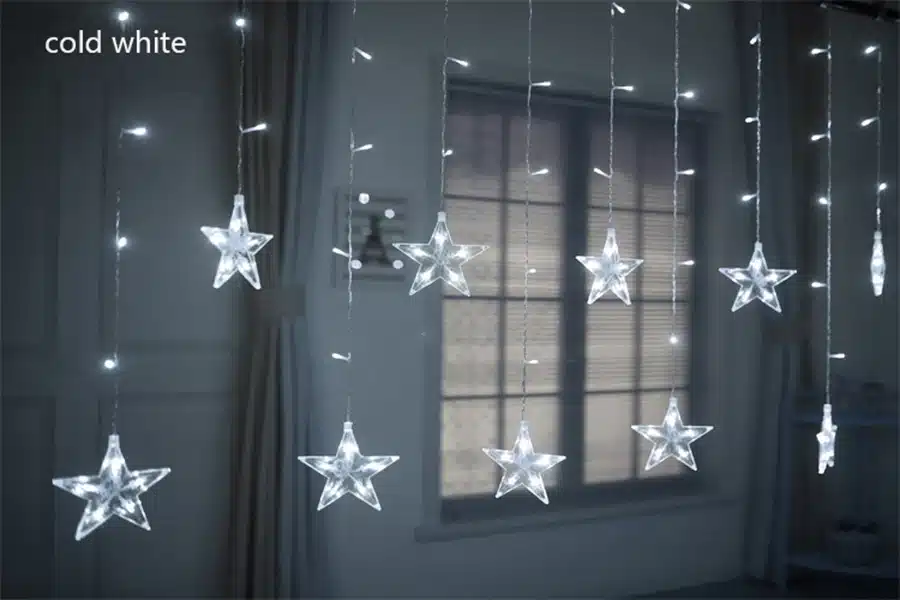 Led Christmas String Fairy lights Outdoor AC220V EU Plug Garland Lamp Decorations for Home Party Garden Wedding Holiday lighting 14