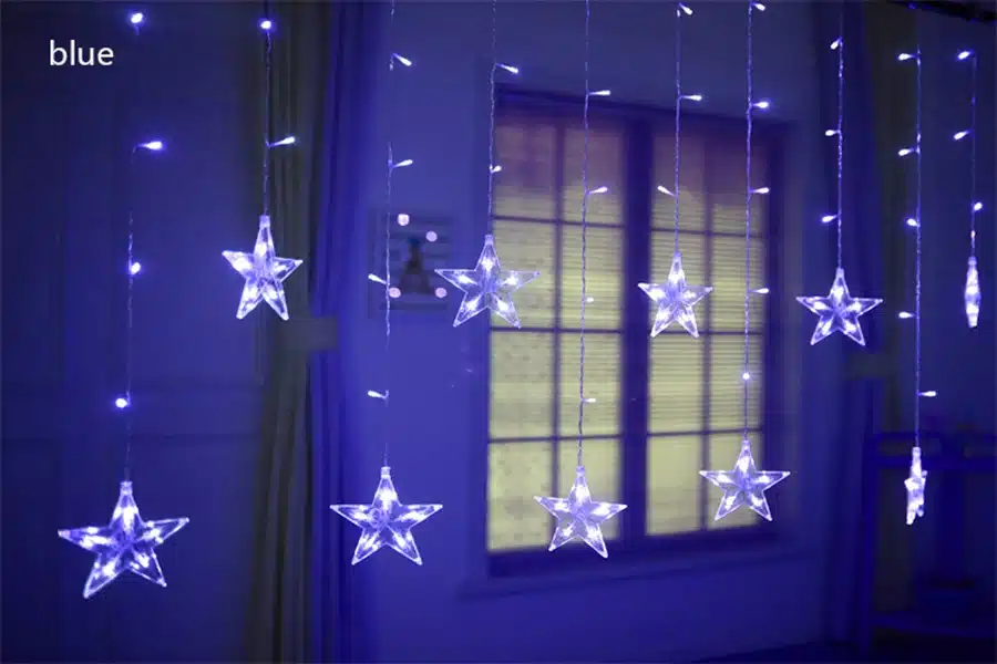 Led Christmas String Fairy lights Outdoor AC220V EU Plug Garland Lamp Decorations for Home Party Garden Wedding Holiday lighting 15