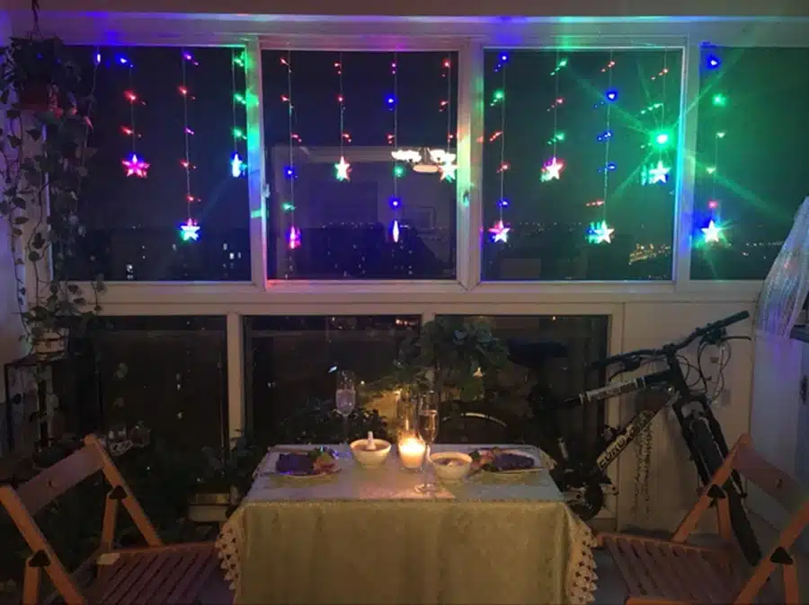 Led Christmas String Fairy lights Outdoor AC220V EU Plug Garland Lamp Decorations for Home Party Garden Wedding Holiday lighting 16