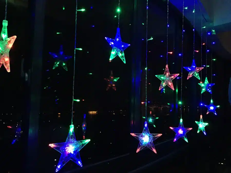 Led Christmas String Fairy lights Outdoor AC220V EU Plug Garland Lamp Decorations for Home Party Garden Wedding Holiday lighting 17