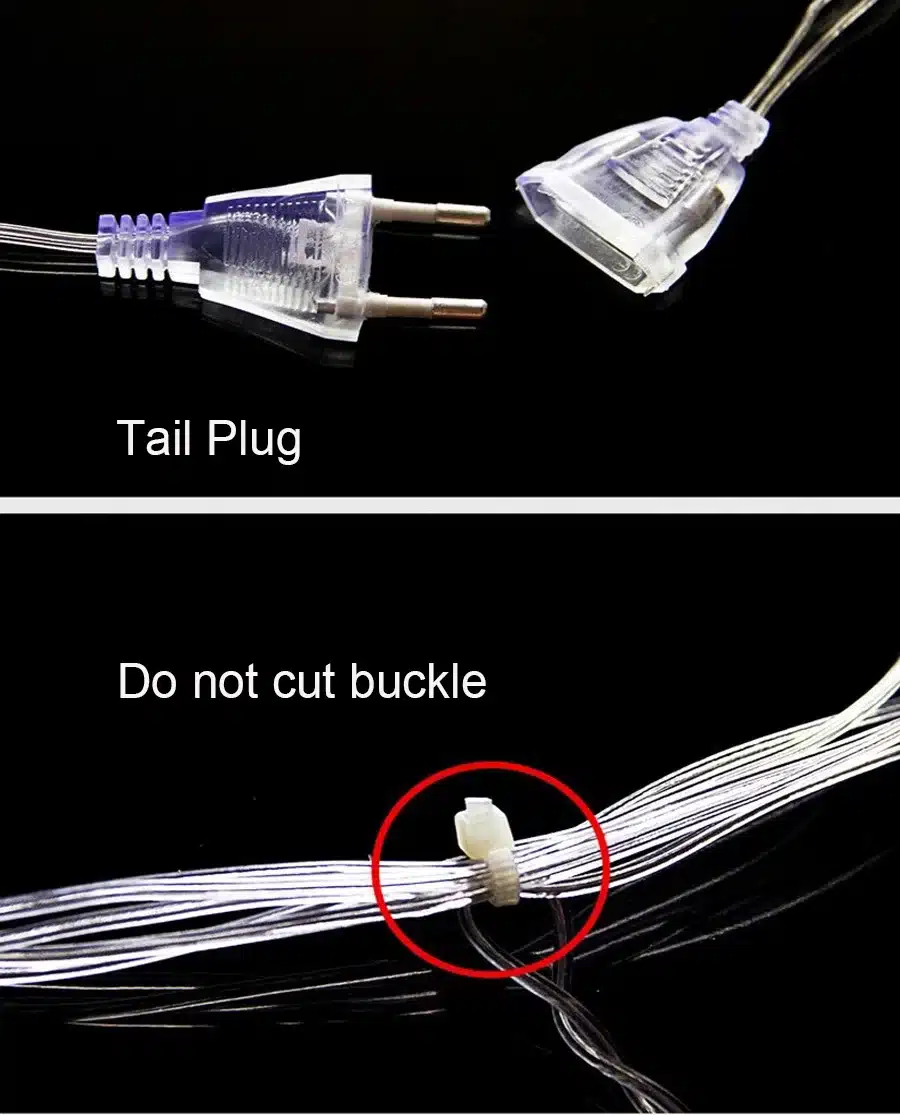 Led Christmas String Fairy lights Outdoor AC220V EU Plug Garland Lamp Decorations for Home Party Garden Wedding Holiday lighting 18